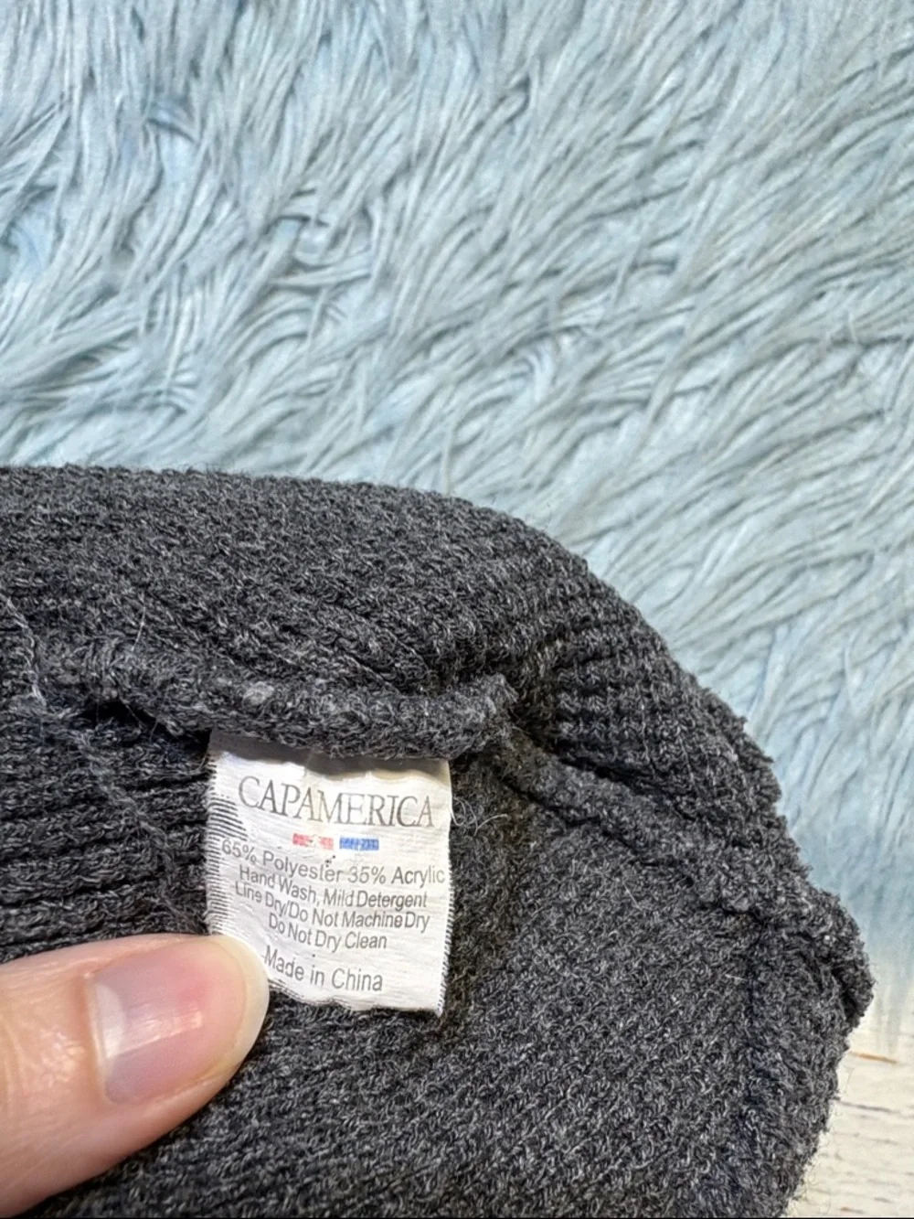 Vortex Grey Knit Beanie